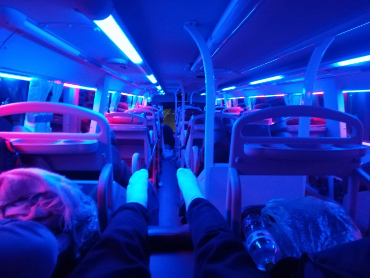 Taking a night bus in Vietnam is like boarding an 80s spaceship 🚀