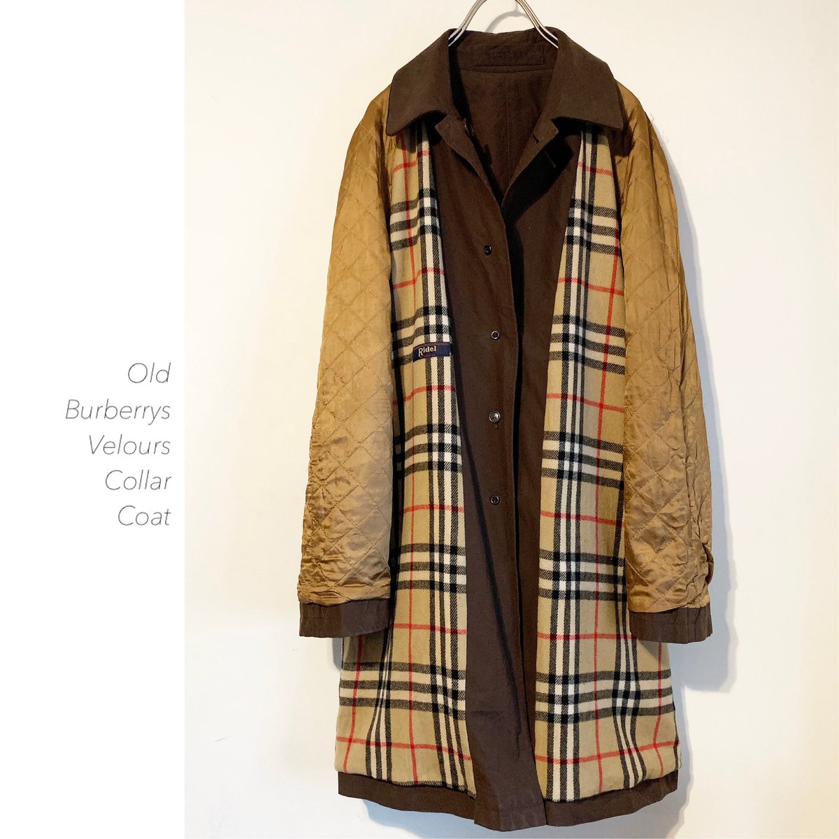 taffee_shop's tweet photo. #burberrys
#novacheck
#balmacaancoat 入荷☆
独特な生地感が良い雰囲気な
オールドBurberrysコート♫
インナーはノバチェック柄なので
リバースアレンジにしても
かなりイイ感じ◎
#Taffee #宮崎 #古着 #burberry #バーバリー #ステンカラーコート #裏返し #古着mix https://t.co/dCW7dmhF9q