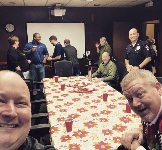 Roydtucker's tweet photo. Office Christmas lunch today! Perhaps I should have waited until everyone was paying attention. #ithappens #celebratewithaselfie https://t.co/kAhPhVbzCQ https://t.co/nzZQwOk8Zi
