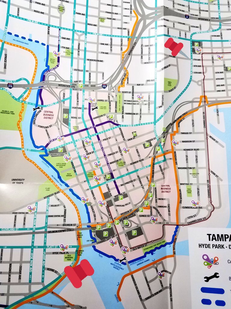 dmurray713's tweet photo. How to best #biketowork? Bayshore to 7th Ave. Is there heatmap of dangerous spots? Suggestions anyone? Testing new Jackson cycle track to Nebraska/Nuccio tomorrow https://t.co/nD0YUlhALI
