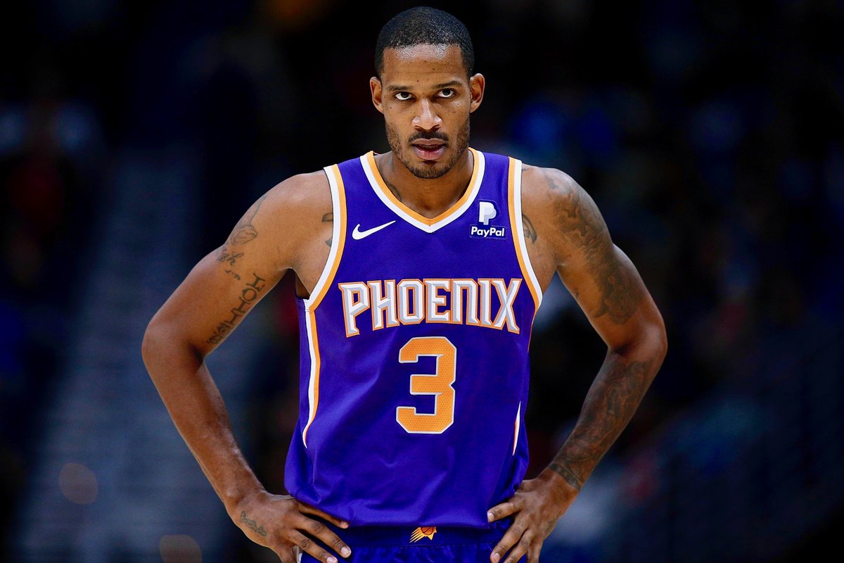 BleacherReport's tweet photo. Trevor Ariza is headed to Wizards, Kelly Oubre to Grizzlies and Austin Rivers to Suns as part of three-team deal, per @wojespn https://t.co/Ul3SRoO4E4