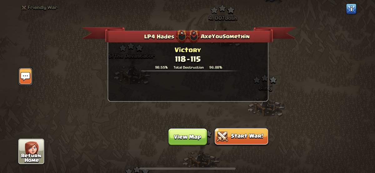 GG @ayscoc and thank you for the war! Best of luck down the road 🍻 LP4 moves onto 5-0 in the <a href="/MinerLeagueCW/">MLCW</a> GWL.