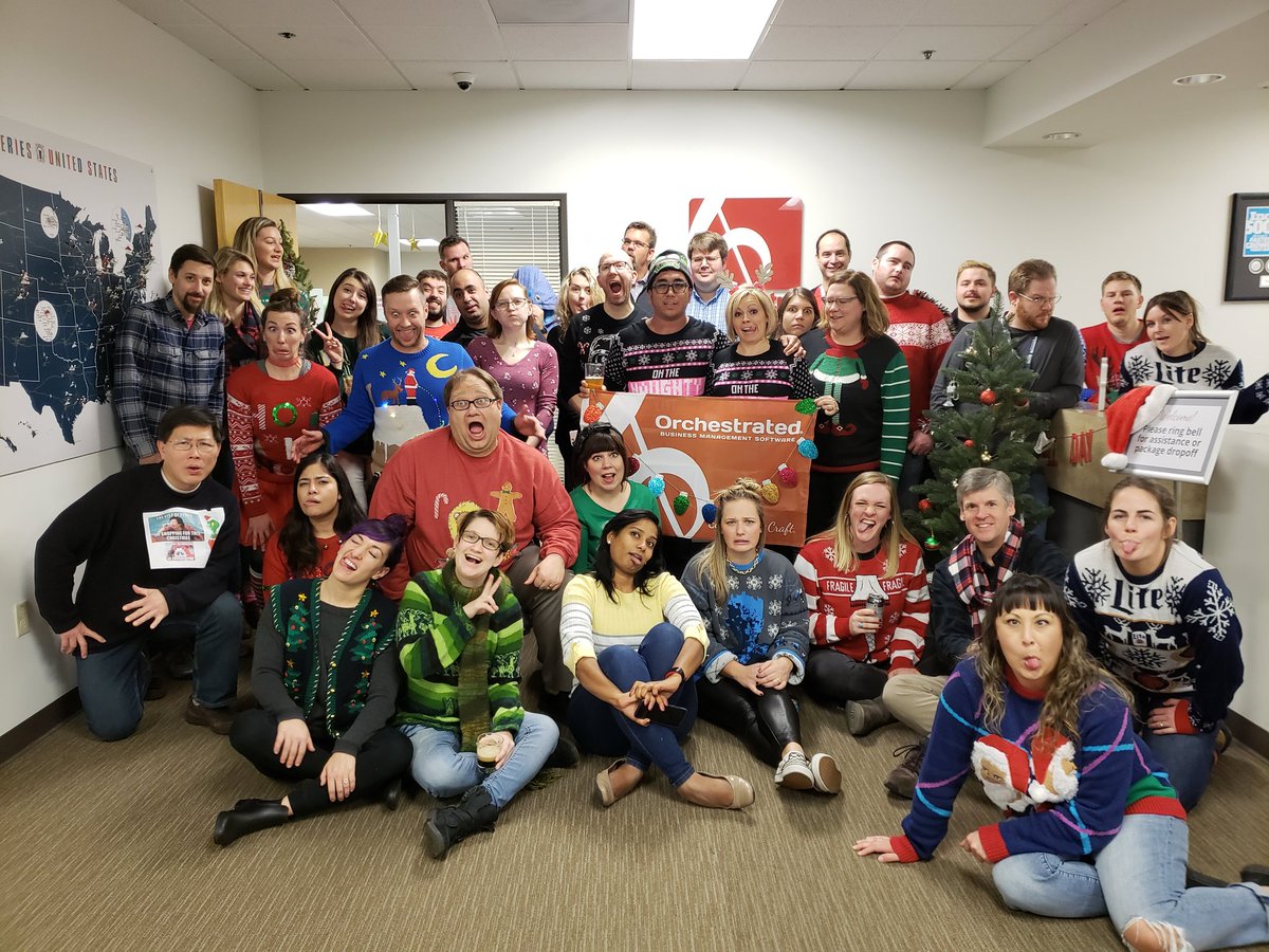 White Elephant and Gift a Family has the office popping today! Love you <a href="/OrchestraSoft/">Orchestra Software</a>!
