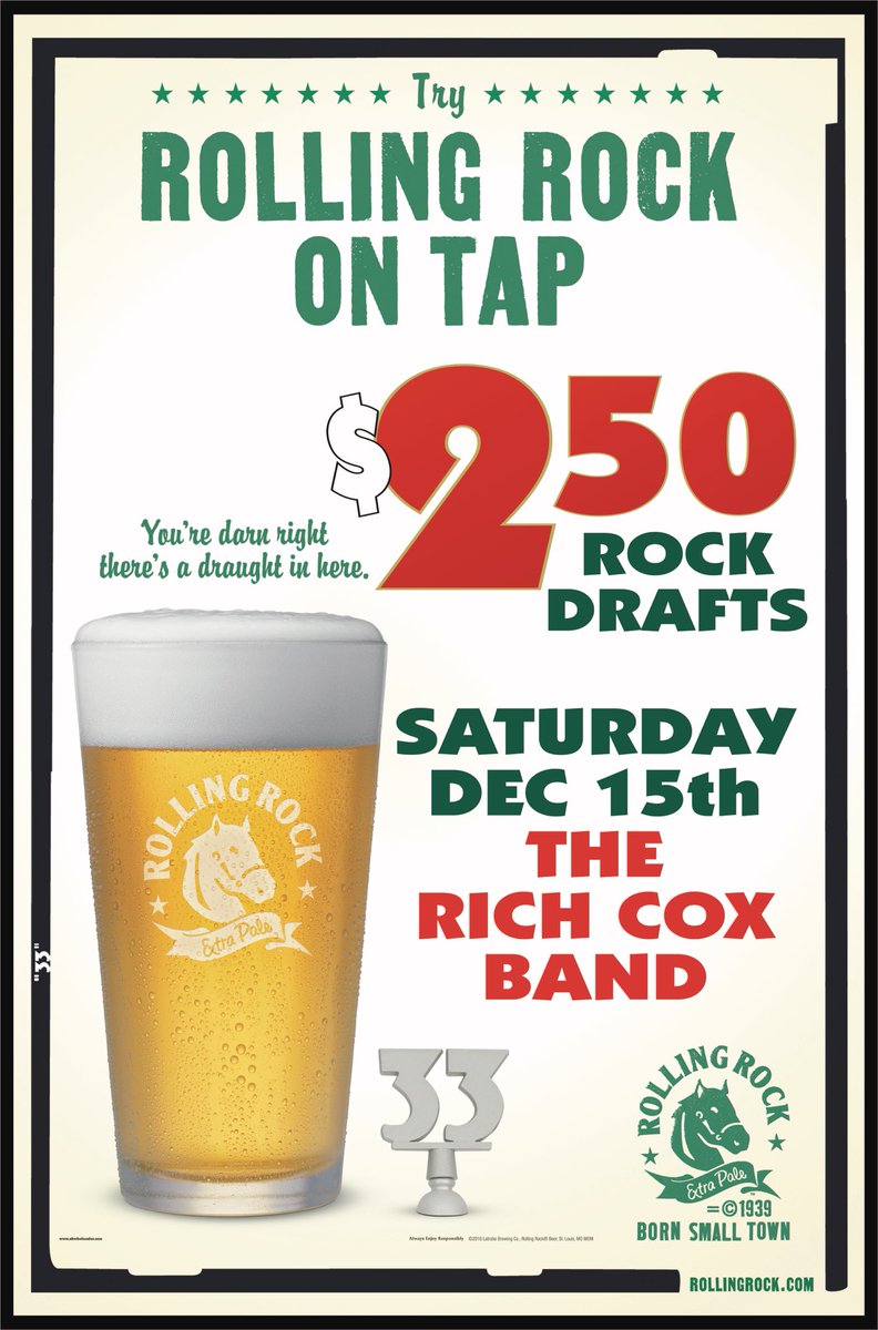 Join us Saturday night for our Christmas party with Rich Cox starting at 8pm!