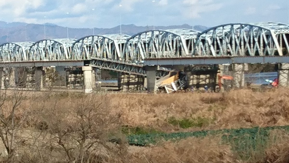 いちの字 Sur Twitter 旧上武大橋 歩道橋解体中に事故 いちの字 Sur Twitter 旧上武大橋 歩道橋解体中に事故