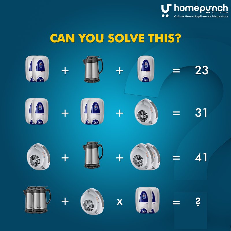 Homepunch's tweet photo. #Quizalert  Can you solve this? Tag &amp; Challenge your friends after completing it. https://t.co/Pz8pp2irel
