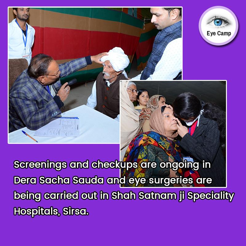 BatiMsg's tweet photo. #4thDayOfFreeEyeCampAtDSS 
With the blessings of Dr. St. @Gurmeetramrahim ji eye camp is successfully going on &amp; today is 4th day of free eye camp and many patients operation done successfully.
https://t.co/pfioU16f2R https://t.co/lVaTbDGQD6 https://t.co/il39yfBZNT