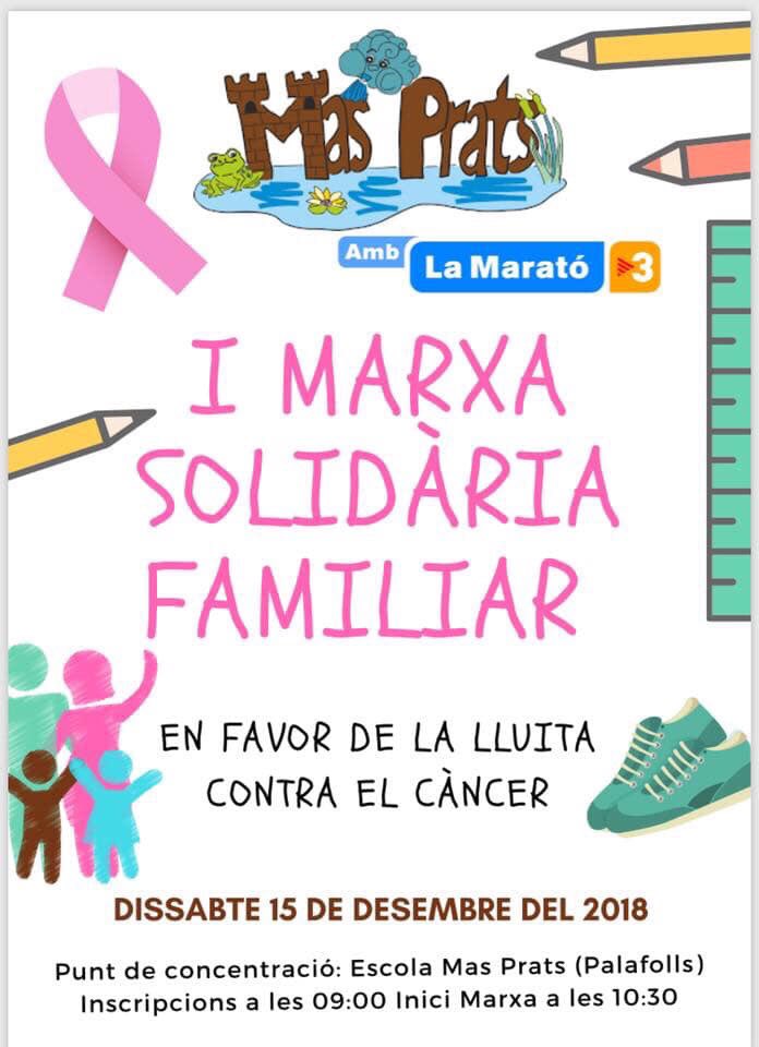 SafirTeam's tweet photo. 🎀 Demà estarem col•laborant amb Escola Mas Prats en favor de la lluita contra el càncer per La Marató de TV3. Us convidem a que vingueu a gaudir d’aquesta diada amb els vostres familiars
Us esperem! https://t.co/P9JAsQdxKW