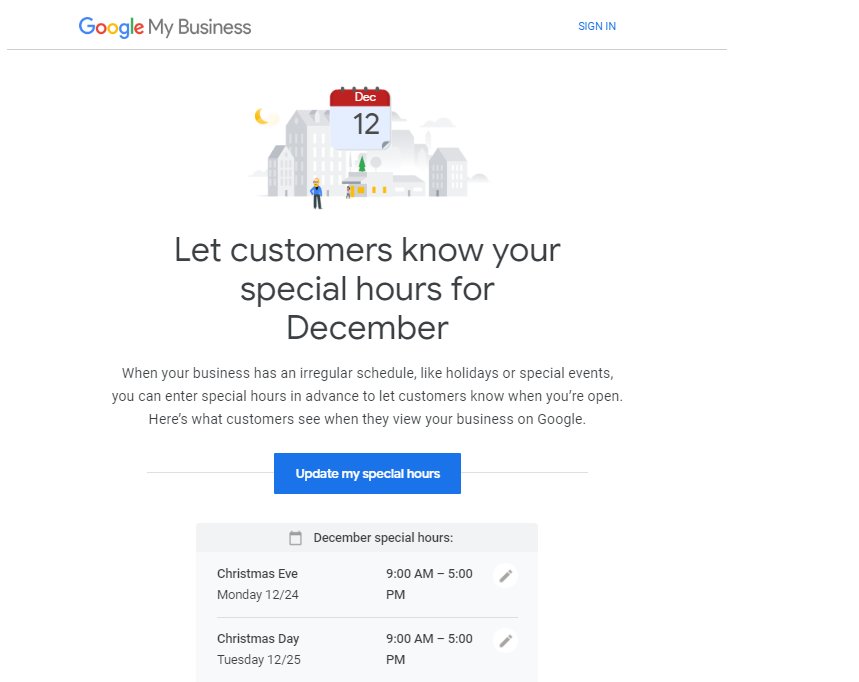 pmkoom's tweet image. You think GMB awards &quot;points&quot; to businesses who answer stuff like &quot;Are you open Xmas eve? 

#SEOthoughts