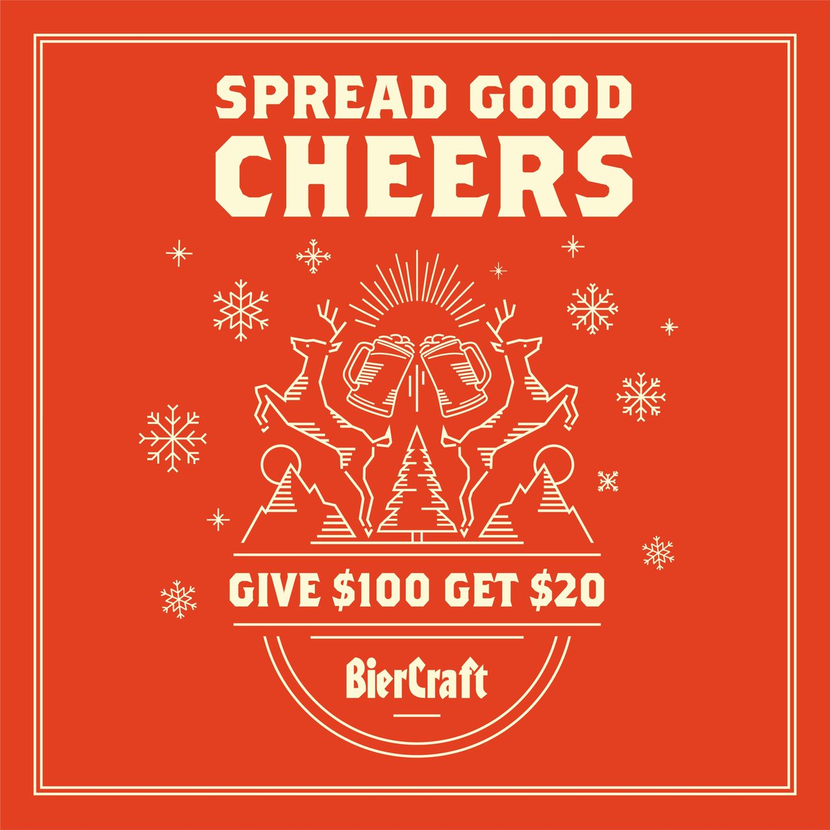 There's still time to get this great deal at all three Locations Ubc, Cambie, and Comercial drive. #biercraft #christmas #christmasbeer #Vancouver #UBC