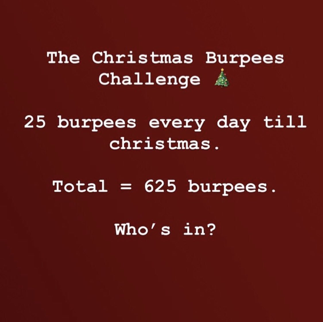 I’ve been doing this all month and I’m dying. 😅 Determing to get to the end alive. 💪🔥