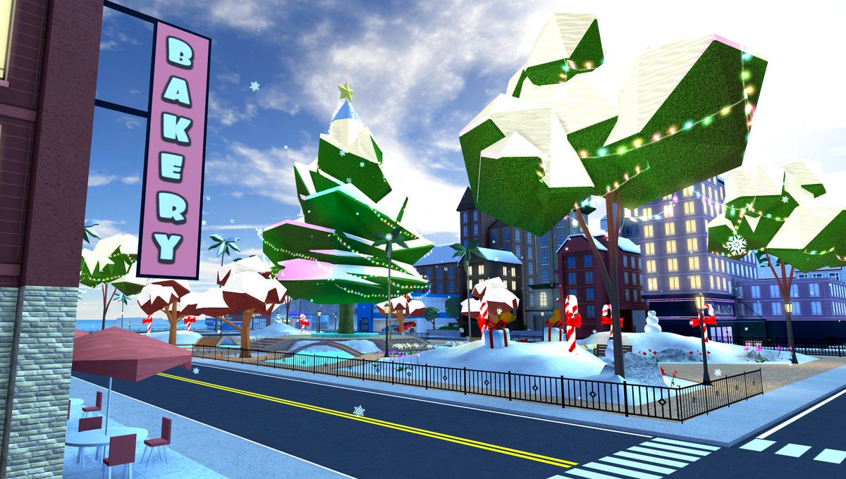 Robloxian High School On Twitter It S Finally Winter Explore Our Snowy Map Go Down The Hill In An Innertube Or Race Around On Our New Snowmobile Redeem The Code Snowfall For - snowy home roblox