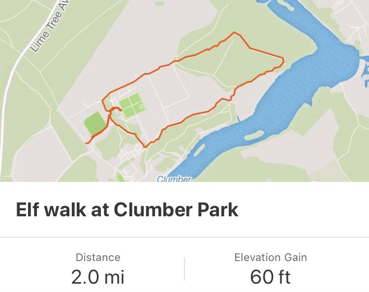 LucyLou_Locket's tweet photo. We’ve just done an elf walk/jog at Clumber Park that’s another 2 miles each, we now have 7 miles each in total for #dashthroughdecember @norbridge315 @PeacockClass2 @Y4Kite 👍🏻 https://t.co/hqCKVNaOF8