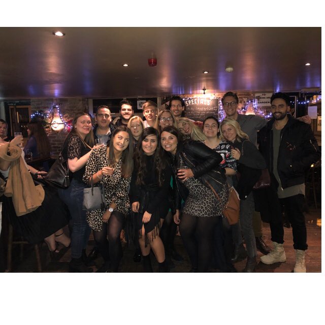 Sam12749893's tweet photo. Work Christmas doo with this fabulous bunch! #FDMcareers #fdmbrighton #brighton #drink π π
π½ https://t.co/TEDeI4j3Ub