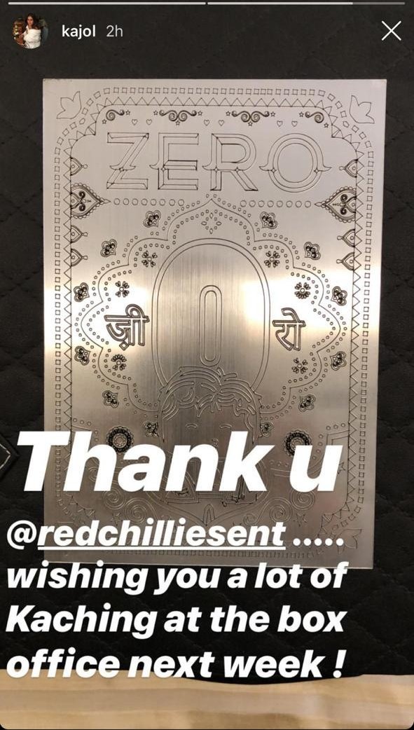 SRKUniverse's tweet image. Bauua Ki Dukaan se tohfa pohoch gaya hai @KajolAtUN ke ghar!
#6DaysToZero