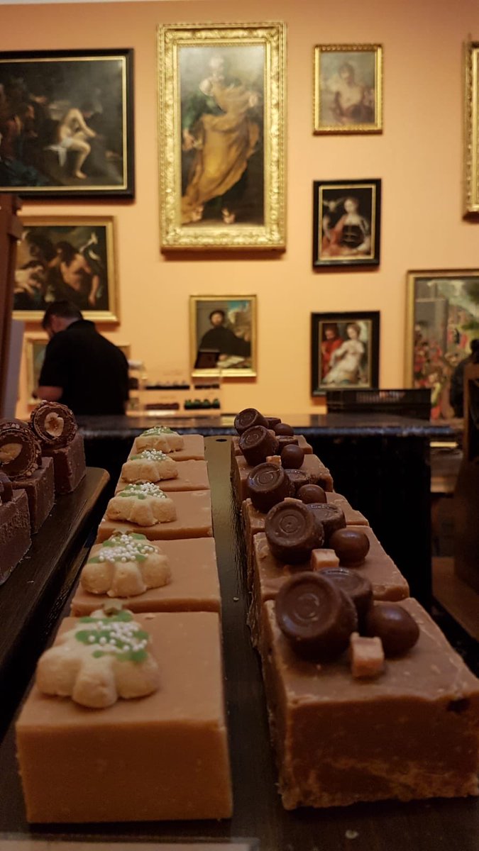TheFudgeParlour's tweet photo. Spot the works of art #fudges #chocolate #hotchocolatemix #bowesmuseum #barnardcastle @TheBowesMuseum #chrismasmarket https://t.co/EQGr2yrFsQ