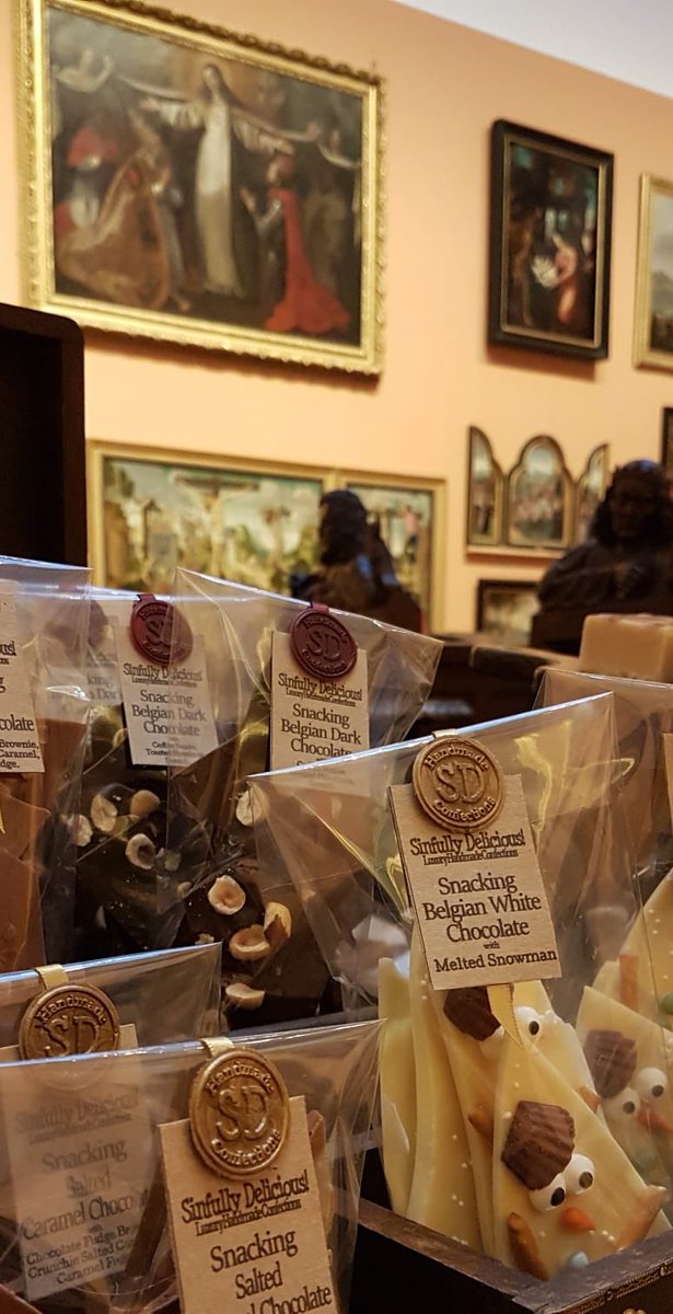 TheFudgeParlour's tweet photo. Spot the works of art #fudges #chocolate #hotchocolatemix #bowesmuseum #barnardcastle @TheBowesMuseum #chrismasmarket https://t.co/EQGr2yrFsQ