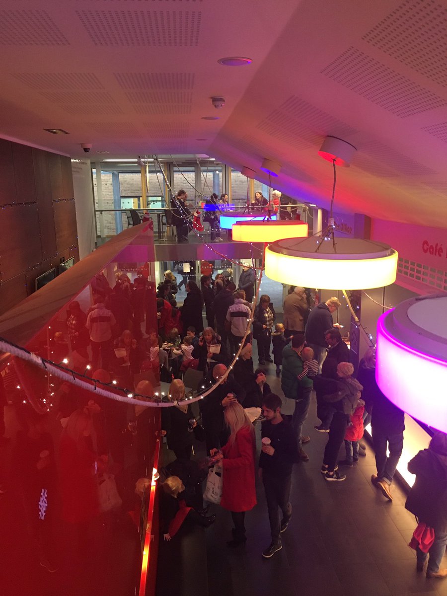 PointEastleigh's tweet photo. Nice busy foyer for our FIRST premiere performance @theberrytheatre of #PuppetPanto by our wonderful #PointHOME artists @loadofstuff CANNOT WAIT enjoy folks!! https://t.co/X0UTJv2oHK
