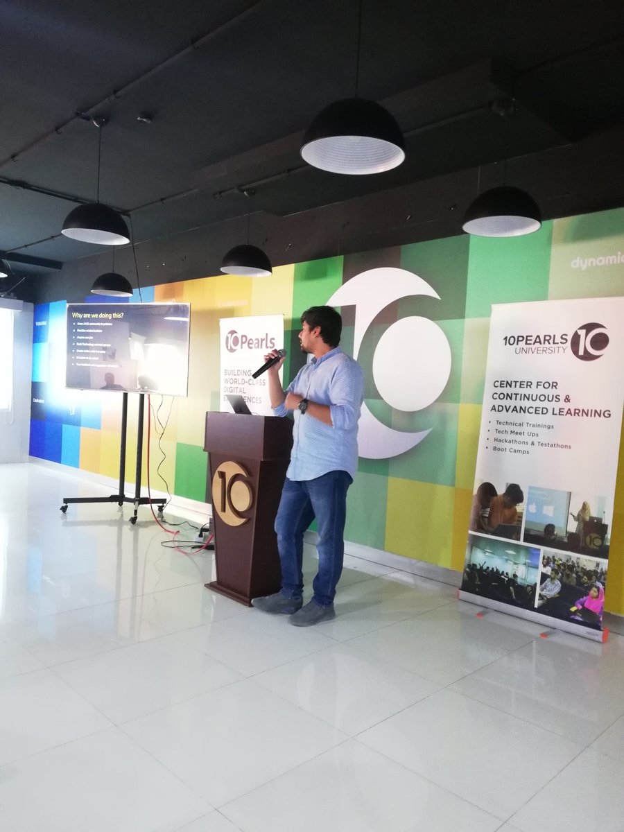 awsugpk's tweet photo. @aa2kb discussing about AWS User Group Pakistan. 
#awsugpk #aws https://t.co/EhBBchPCTZ