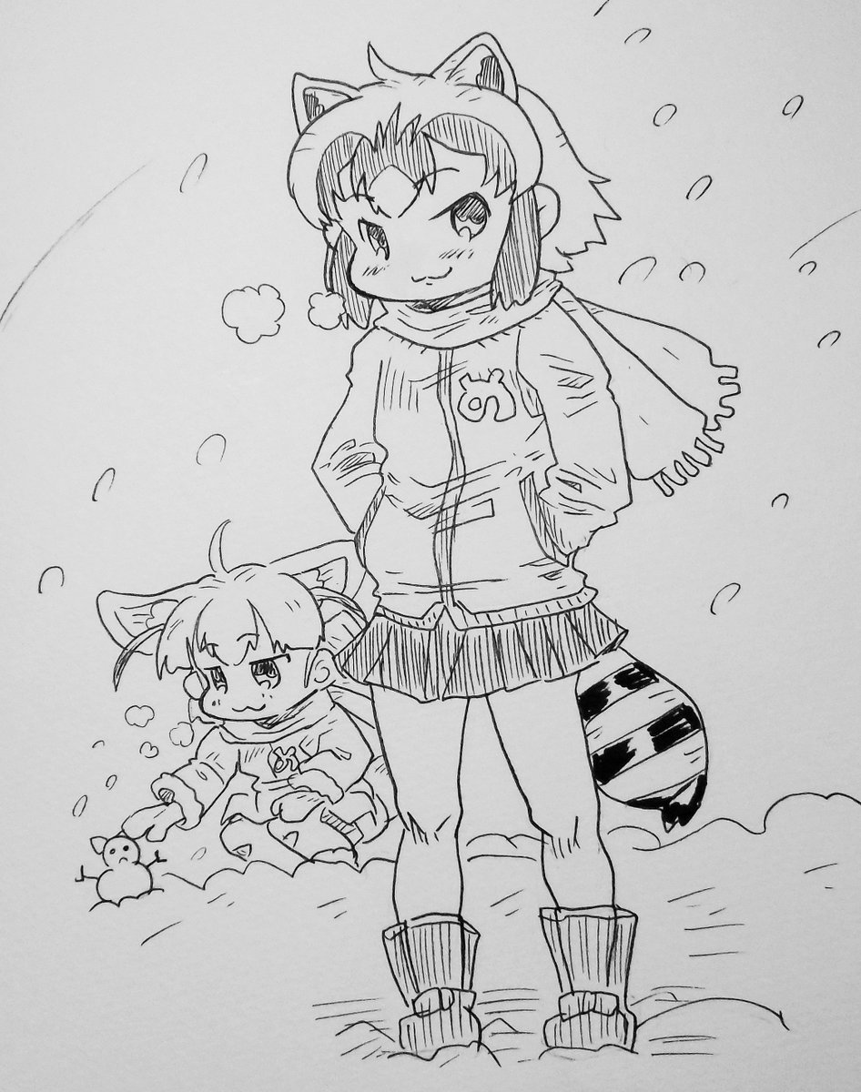 今日のアライさん
冬毛さん描いてみました
#アライさん
#けものフレンズ 