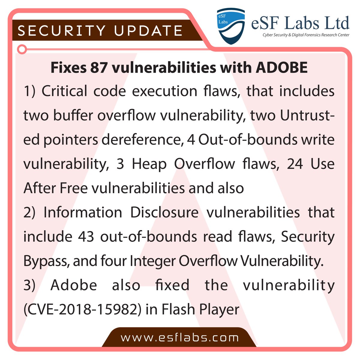 esflabsltd's tweet photo. For more updates, Please follow ur_esflabs at instagram
#cybersecurity #cyberdefense #esflabs #ur_esflabs #it #iot #soc #security #blockchaintechnology #blockchain #consultant #training #services #mac_forensics #digital_forensics #windows_forensic #cloudforensics
-team eSF https://t.co/i0eb0KskZo