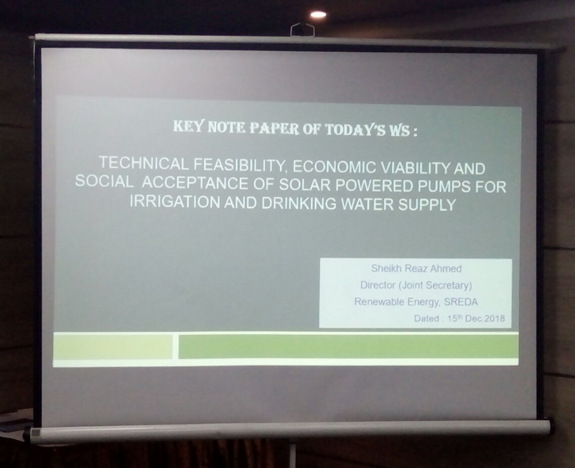 MakameMahmud3's tweet photo. Attending Workshop on "Technical Feasibility, Economic Viability and Social Acceptance of Solar Powered Pumps for Irrigation and Drinking Water Supply". @SaleemulHuq @ICCCAD @info_erbd  @06Nahiyan https://t.co/rQA7Mfq8n2