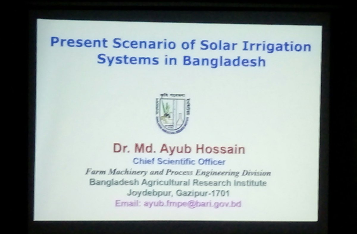 MakameMahmud3's tweet photo. Attending Workshop on "Technical Feasibility, Economic Viability and Social Acceptance of Solar Powered Pumps for Irrigation and Drinking Water Supply". @SaleemulHuq @ICCCAD @info_erbd  @06Nahiyan https://t.co/rQA7Mfq8n2