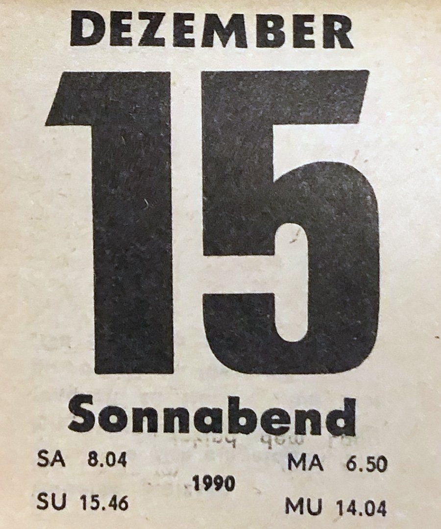 ddr_1990's tweet image. 15. Dezember 1990 #ddr1990
