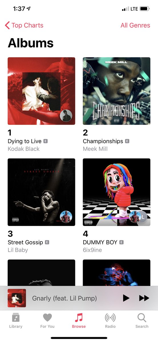 #DyingToLive still topping every shit ...gleeful😬 @KodakBlack1k