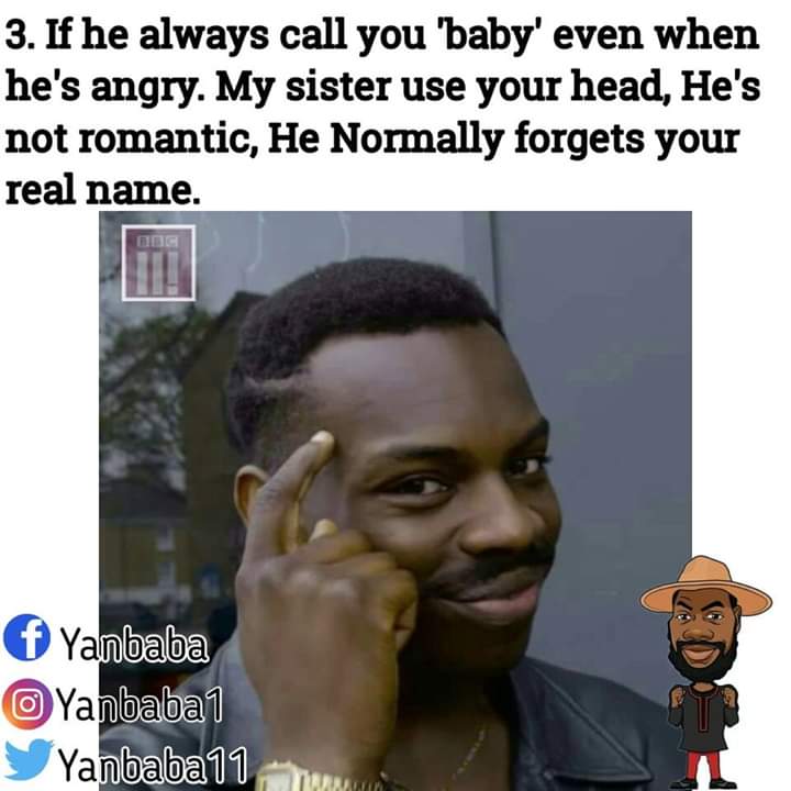 Ykontentfactory's tweet photo. Exclusive!!..part 1.
End of the year Eye opener!..
Ladies get in here!!..
10 THINGS THAT IF HE DOES,IT SIMPLY MEANS YOU ARE A SIDE CHIC...
#yanbaba #memegod #creativemonster
It's a thread;!. https://t.co/SY0Jh9lJhG