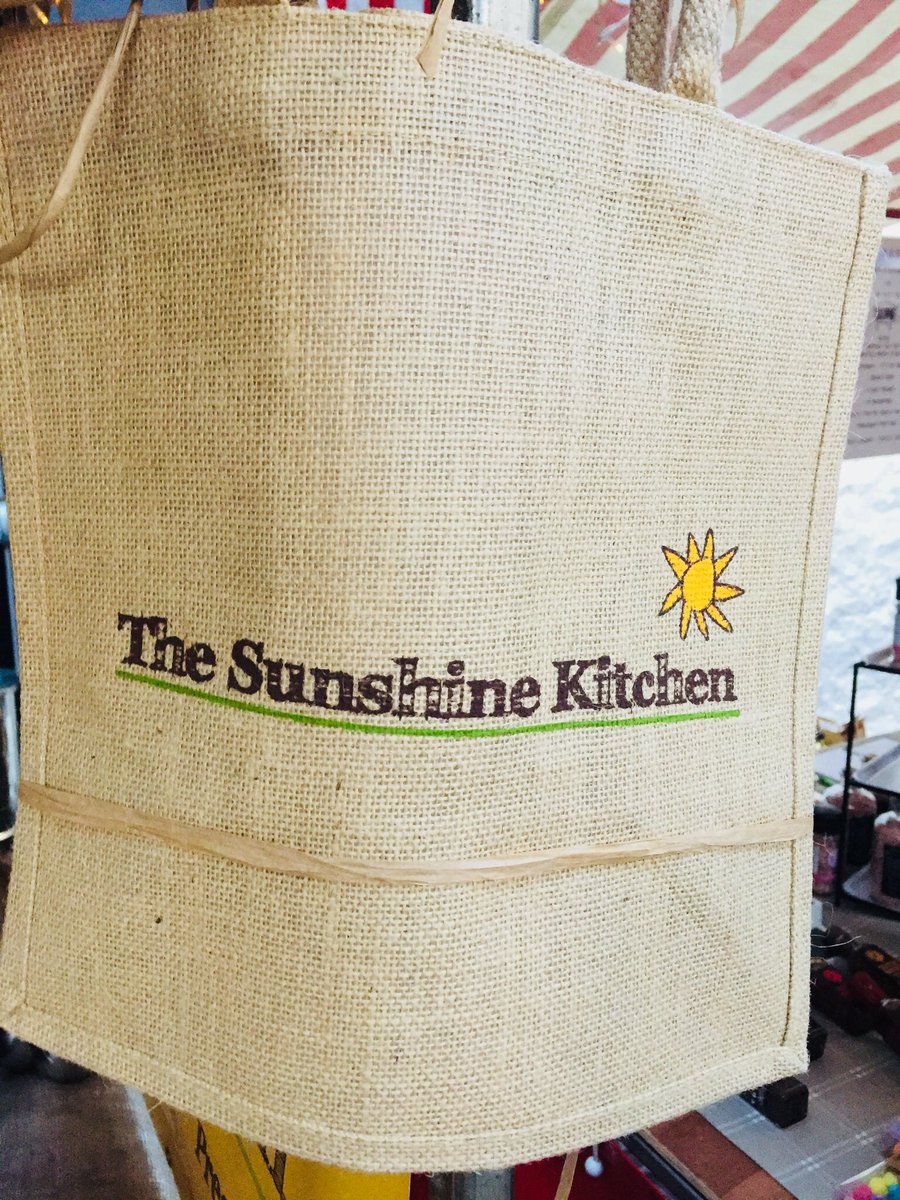 Sunshine_Fife's tweet photo. New (locally sourced and printed) jute shoppers available this morning from @FifeFarmersMark in Cupar #local #fife #fifeproduce #christmas2018 #soup #chutney https://t.co/GutsyctKoY