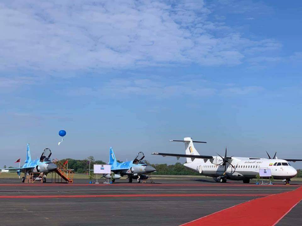 Myanmar Air Force JF-17M Thunder multirole fighter jets