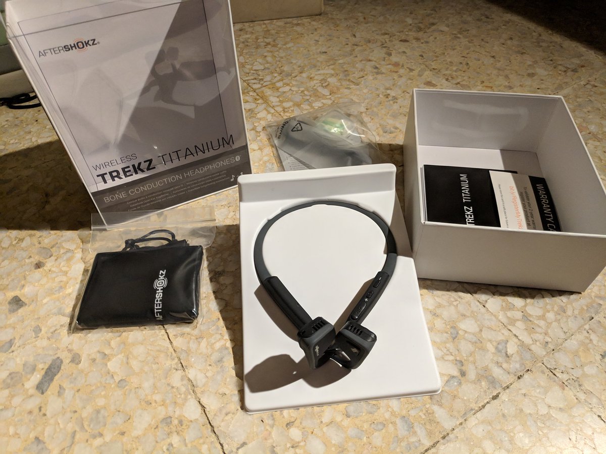 niko_mh's tweet photo. Been eyeing on it for a while now..this time im bringing it back home. Muahahaha
#aftershockz #trekztitanium https://t.co/X3vboAoOOs