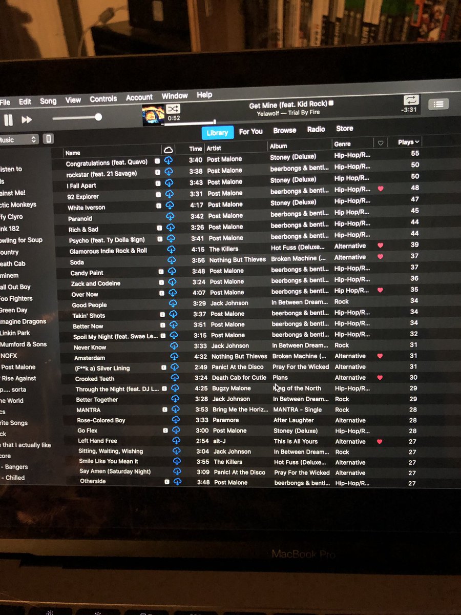 jacobybuzzy's tweet photo. @PostMalone 8 out of 10 of my top played records. Killing it! https://t.co/viWHDu0GW5
