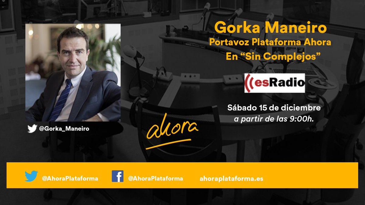 APRegionMurcia's tweet photo. La Región de Murcia, a la escucha del importante anuncio de @Gorka_Maneiro, con @ldpsincomplejos en
@esRadio, que va a agitar el panorama político nacional. https://t.co/7HlbwxEgmq