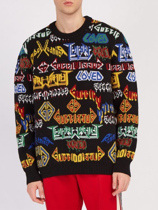 gucci metal sweater