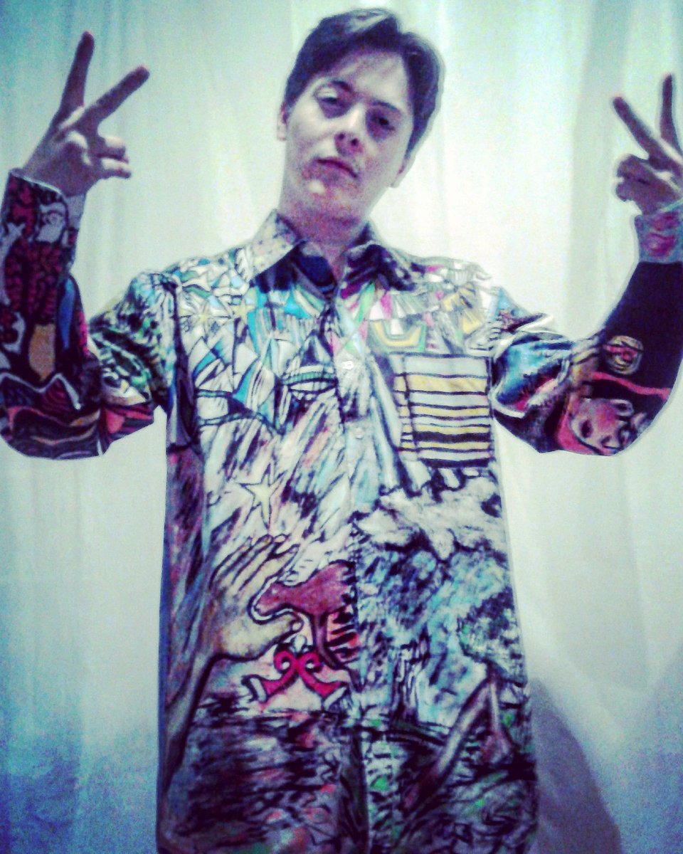 NickolasHadzis's tweet image. #☆☆Neeko Star ☆ ☆ 
Hand painted Shirt 
#neekostar #cooldesign #coolpattern #brightcolours #swirlinglines #handpainted #mensfashion #coolfashion #womensfashion #editorial #photography #fashionphotography #rockstar #rapper #canadianrappers #artonclothes #blackpermanentmarker