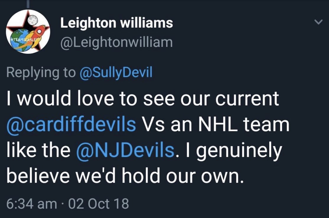 DylanJ1604's tweet photo. Happy Saturday Cardiff #WeSlayDevils https://t.co/BhSvaOW5ty