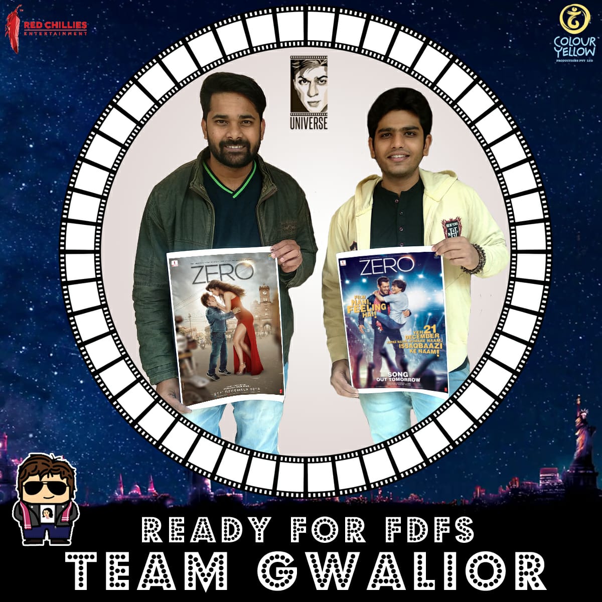 SRKUniverse's tweet image. SRKians from Gwalior are super excited to welcome @BauuaSingh !  ❤️
#6DaysToZero