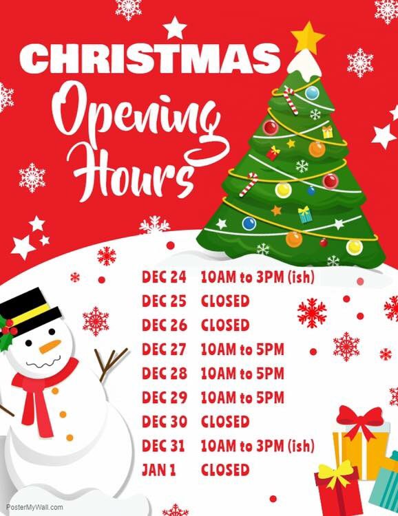 Here are this year’s chances to get any last minute presents from us at Grey n Pink! We’ll be open as usual from 2nd January onwards. ⛄️