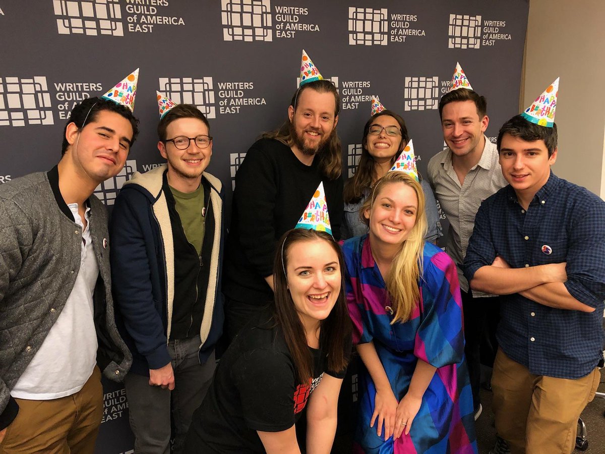 thedodounion's tweet photo. It's 3:30am - Who's awake? We are! 
Who has a union contract? WE DO!

Happy birthday @dodo union contract!

#1u 🐶🐱🐰🦎 https://t.co/bFahq7GmWH