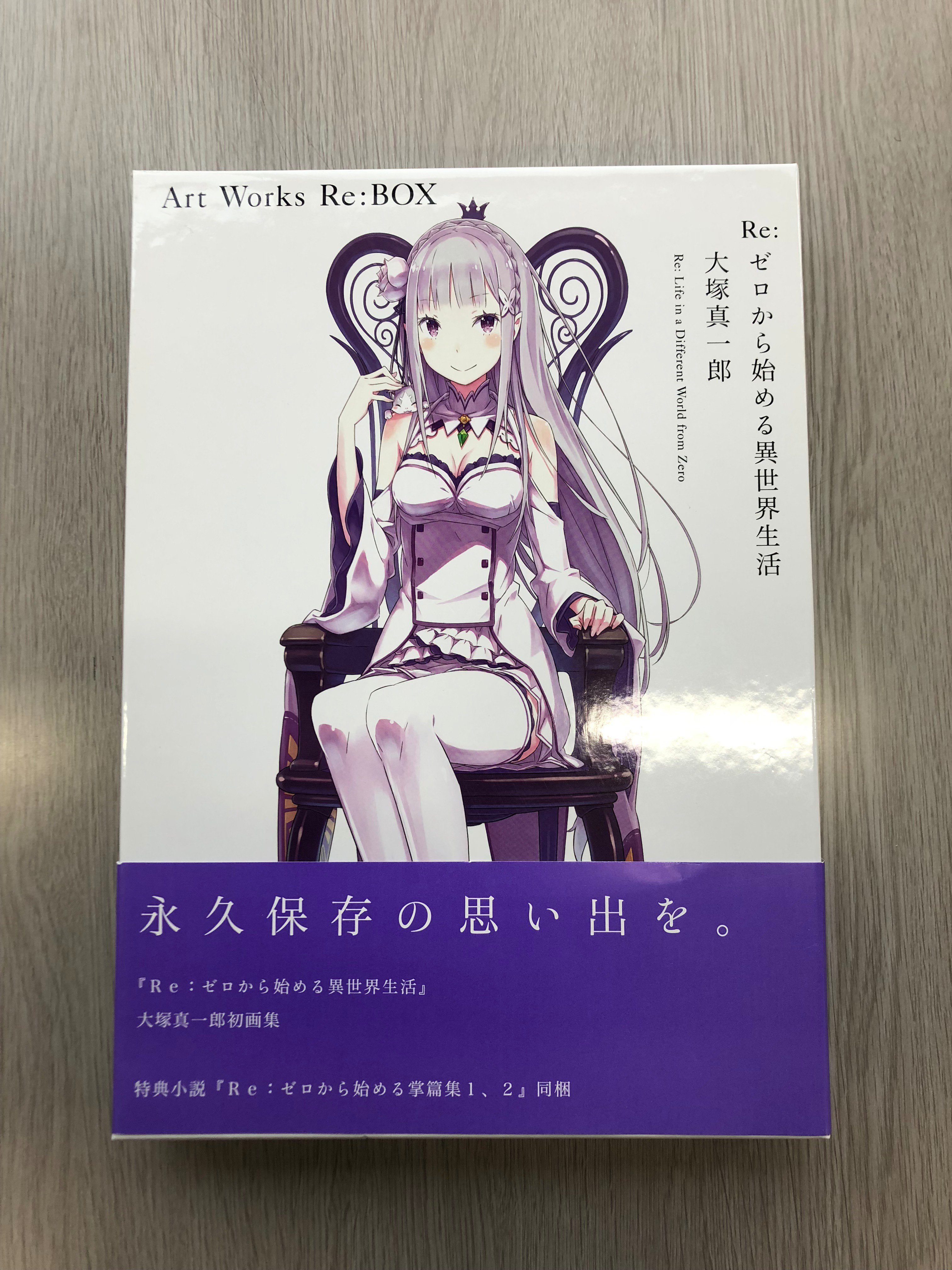 リゼロ 画集 限定ケース＋大塚先生サイン付きタペストリー付き