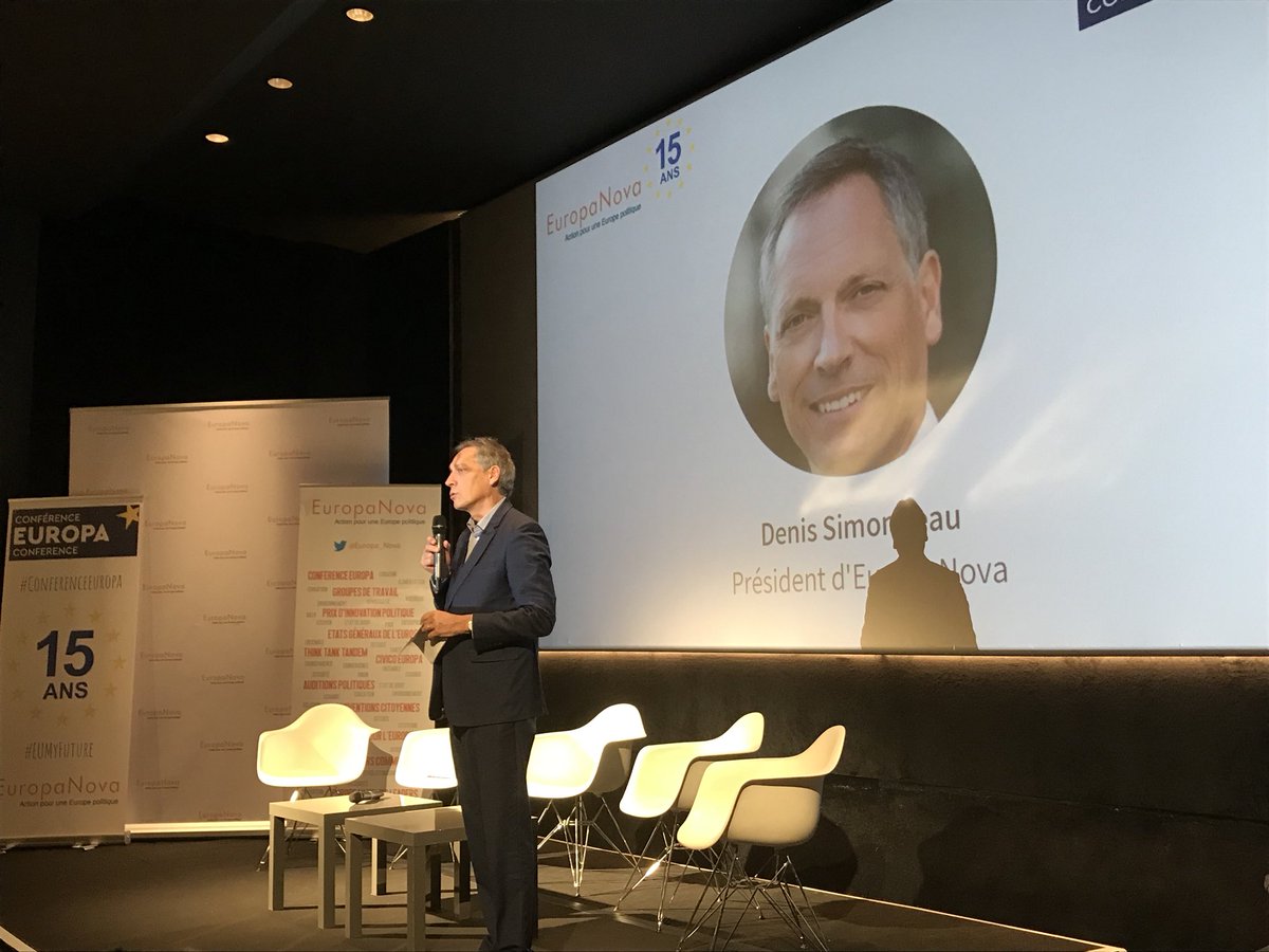 EuropaNova (@europa_nova) on Twitter photo Lancement de la #ConferenceEuropa2018 par <a href="/DeniSimonneau/">Denis Simonneau</a> aux Grands Rex ! « Les nouveaux bâtisseurs » #EUMyFuture Lancement de la #ConferenceEuropa2018 par <a href="/DeniSimonneau/">Denis Simonneau</a> aux Grands Rex ! « Les nouveaux bâtisseurs » #EUMyFuture
