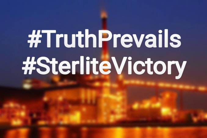 IamRajii's tweet photo. The rise of stronger India! 
#Truthprevails #SterliteVictory https://t.co/d500fXPuXq