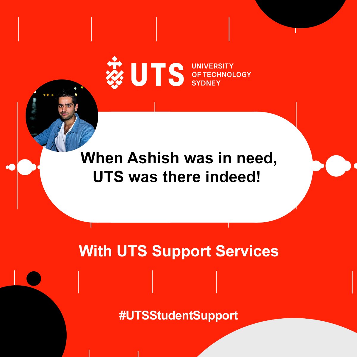 UTSINSEARCH_IN's tweet photo. To help Ashish, #UTSStudentSupport was present at each step – from making him understand the eligibility criteria to helping him complete the first assignment in class. At #UTS, help is always around the corner. #OpportunitiesAwait #UTSInsearch https://t.co/vTTtiNFCnI