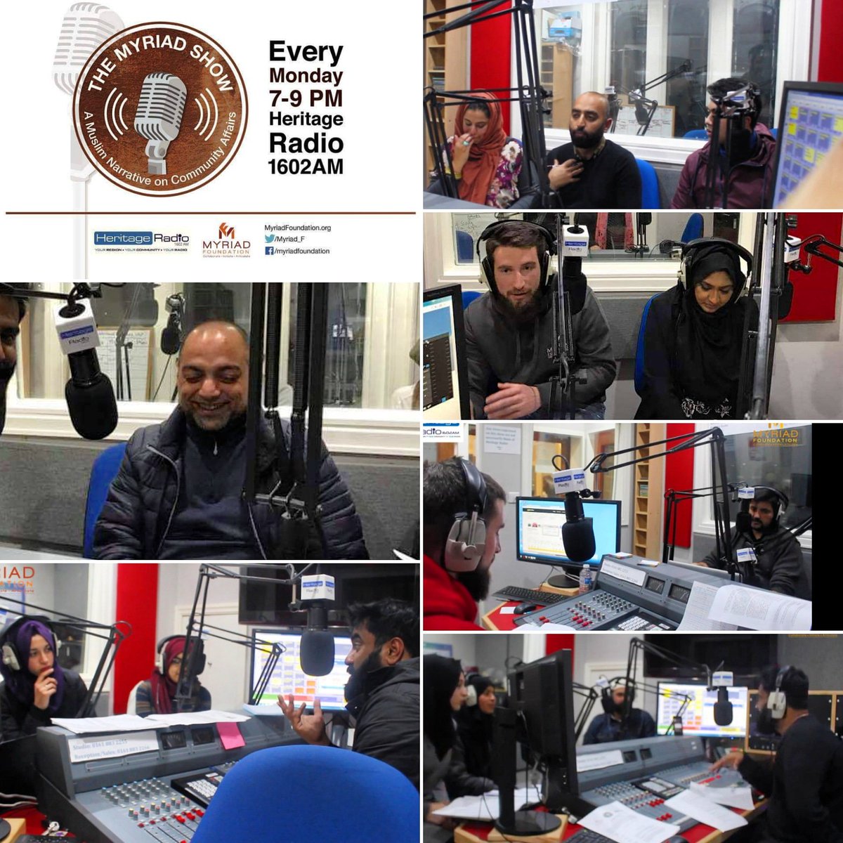 Myriad_F's tweet photo. It's been over a year since we stopped our regular broadcast "The Myriad Show" on @HeritageRadioAM
A great experience & some amazing reviews
We tackled topics such as #mentalhealth #domesticviolence #education #homlessness #racism #NewMuslimSupport
A new podcast in the future? https://t.co/GFusz6EqhC