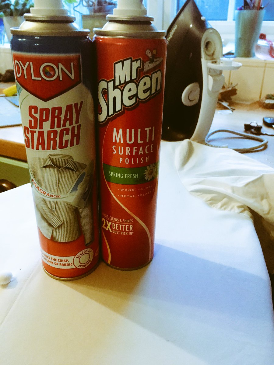 when you reach for the wrong red tin pre coffee ,  in other news  I’ve some seriously shiny creases on my whites this morning , what’s that smell daddy 🤺 🙈