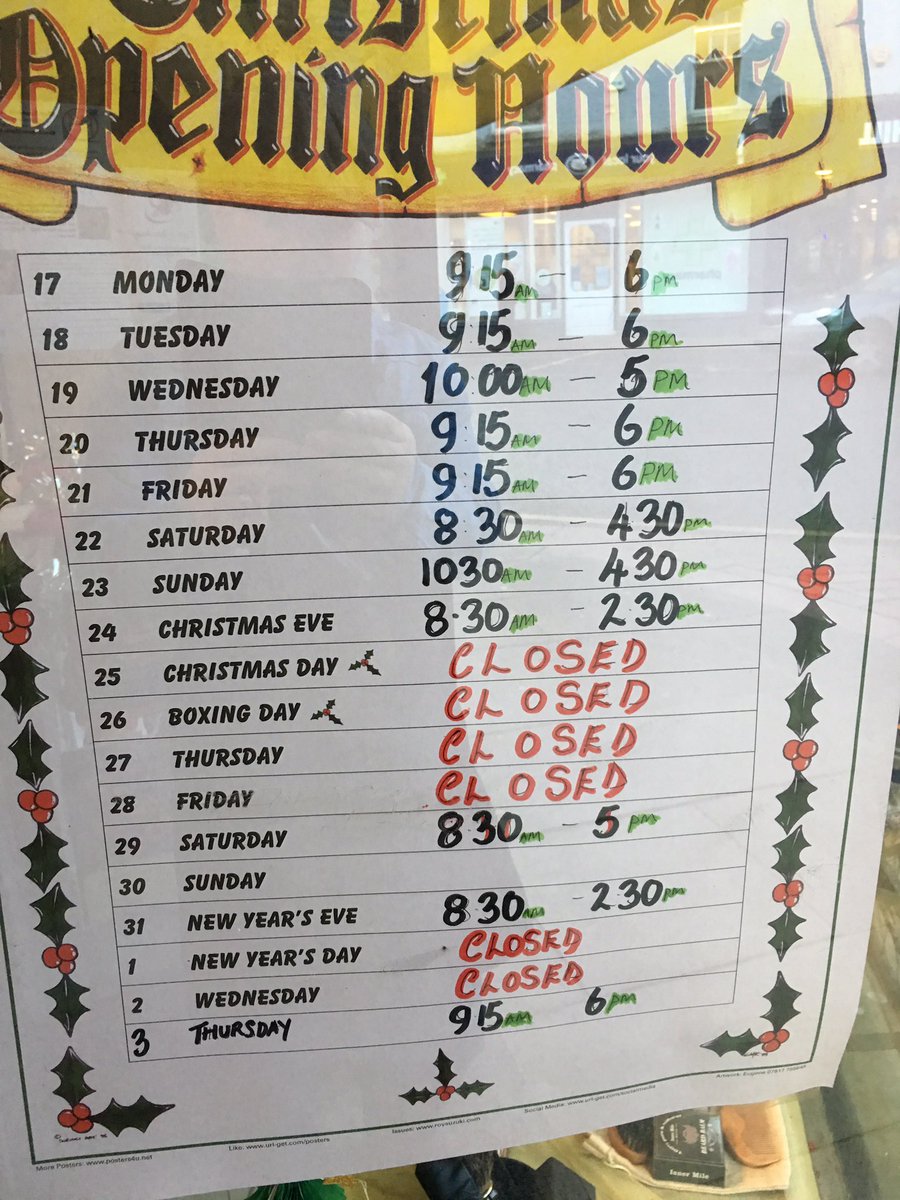 Just letting the good folks of Hexham know we will be trading Sunday 23rd this December 10:30 - 4:30 merry Xmas , to all our all and thanks for all your support !!