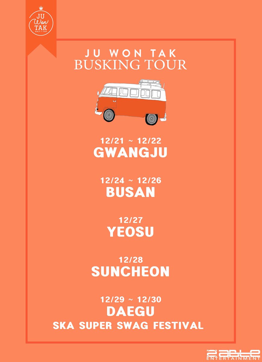 2able_wontop's tweet photo. #JUWONTAK #BUSKINGTOUR
12์ ์ฐ๋ง 8์ผ ๋์ ์ฃผ์ํ๊ณผ ํจ๊ปํด์~~โฃโฃโฃ
โป์์ธ ์ฅ์ ๋ฐ ์๊ฐ์ ์ถํ ํฌ์นดํ์ ๊ณต์ sns ๋ฅผ ํตํด ๊ณต์ง ๋ ์์ ์
๋๋ค.
#์ฃผ์ํ #๋ฒ์คํน #์ฃผ์ํ๋ฒ์คํนํฌ์ด #JUWONTAKBUSKINGTOUR #GWANGJU #BUSAN #YEOSU #SUNCHEON #DAEGU #SKA_SUPER_SWAG_FESTIVAL https://t.co/0h7PZ2KM4g