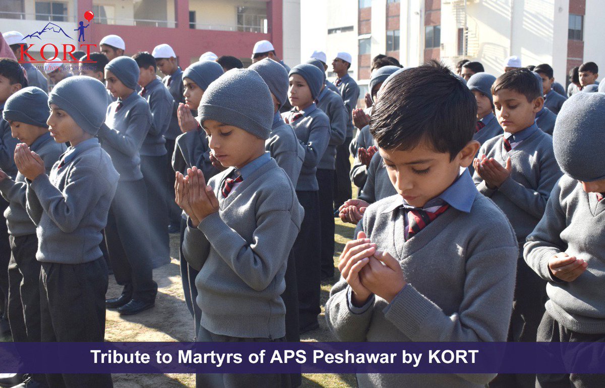 Kort_org_uk's tweet photo. "The Light of Knowledge will continue to Spread"
Tribute to Martyrs of Army Public School(APS) Peshawar by Children of KORT at KORT Educational Complex Akhtarabad Mirpur Azad Kashmir .#APSAttack #APSPeshawar #KeepSupportingKORT https://t.co/Dffc65GTlg